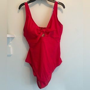 Pour Moi red underwire tie swim